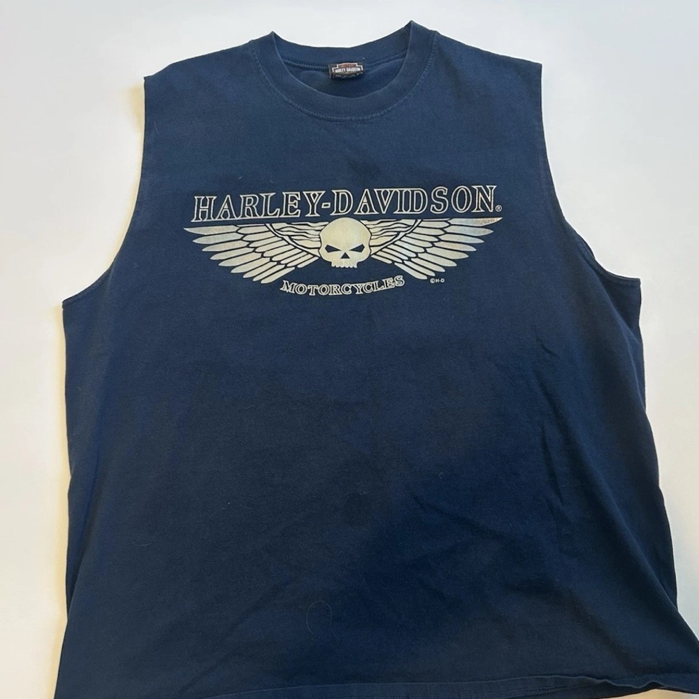Harley-Davidson Men's Navy Tank Top